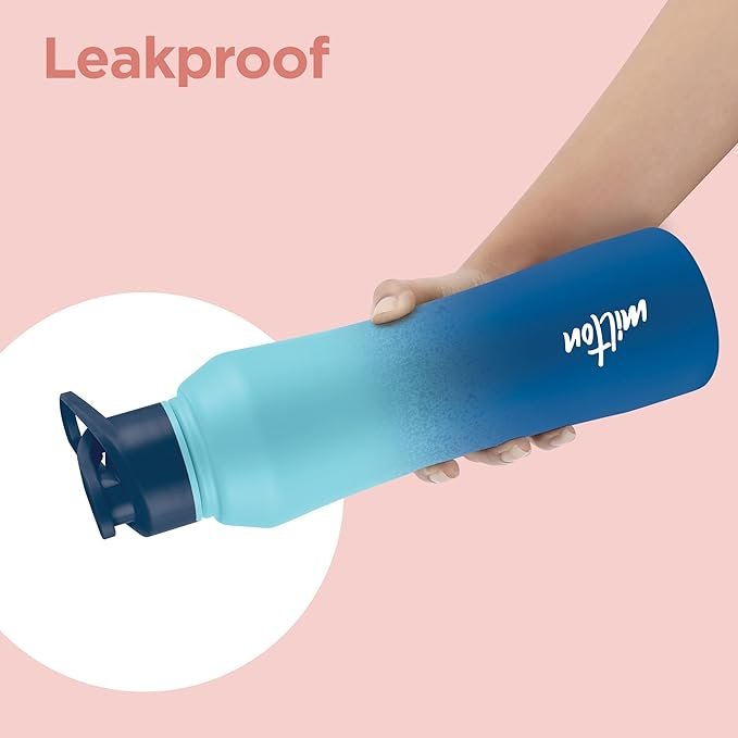 MILTON Comet 1000 ISI Certified Stainless Steel Water Bottle I Leak Proof I Rust proof I Single Walled I Ideal for Office, School, Home, Gym, 1000 ml