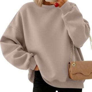 Trendy Queen Oversized Sweatshirts pullover Crewneck Tops Fall