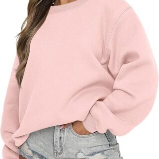 ANRABESS Sweatshirt for Women Oversized Crewneck